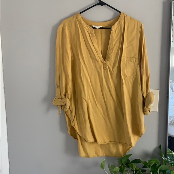Mustard yellow tunic top Clearance